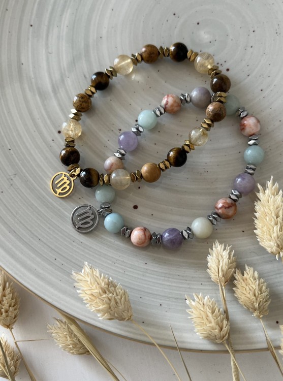 Amulet dla Panny – bransoletka z kamieni naturalnych wspierająca harmonię i logikę.
