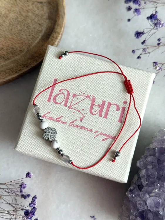 Bransoletka na skupienie i spokój dla ucznia – prezent z kamieni naturalnych.