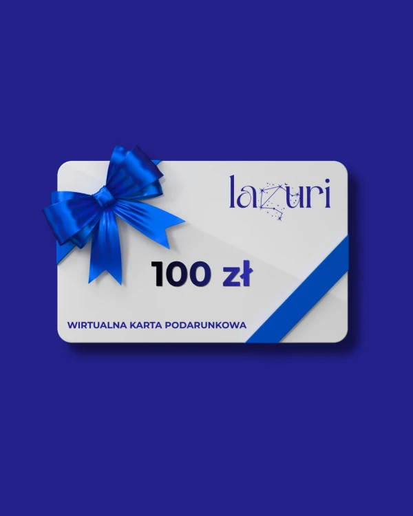 Wirtualna karta podarunkowa 100 PLN na biżuterię Lazuri