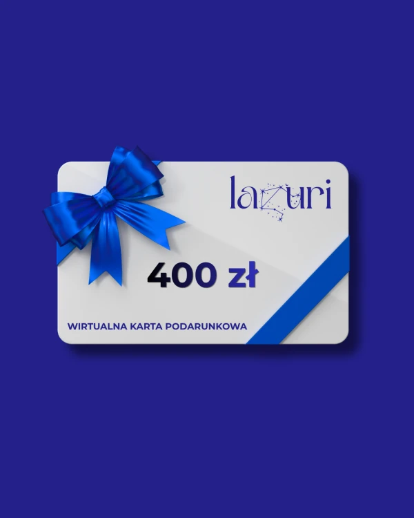 Wirtualna karta podarunkowa 400 PLN na biżuterię Lazuri